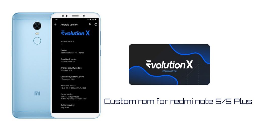 Custom rom for redmi note 5 5 Plus X