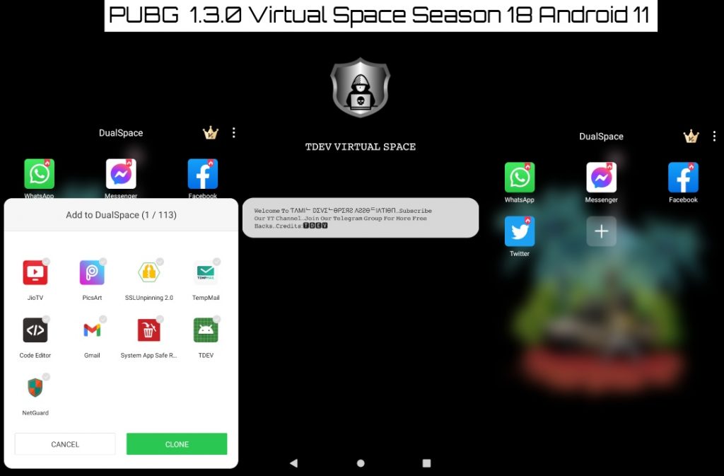 PUBG 1.3.0 Virtual Space Season 18 Android 11