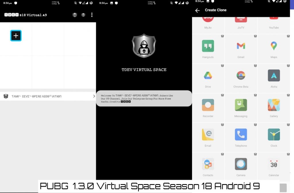 PUBG 1.3.0 Virtual Space Season 18 Android 9