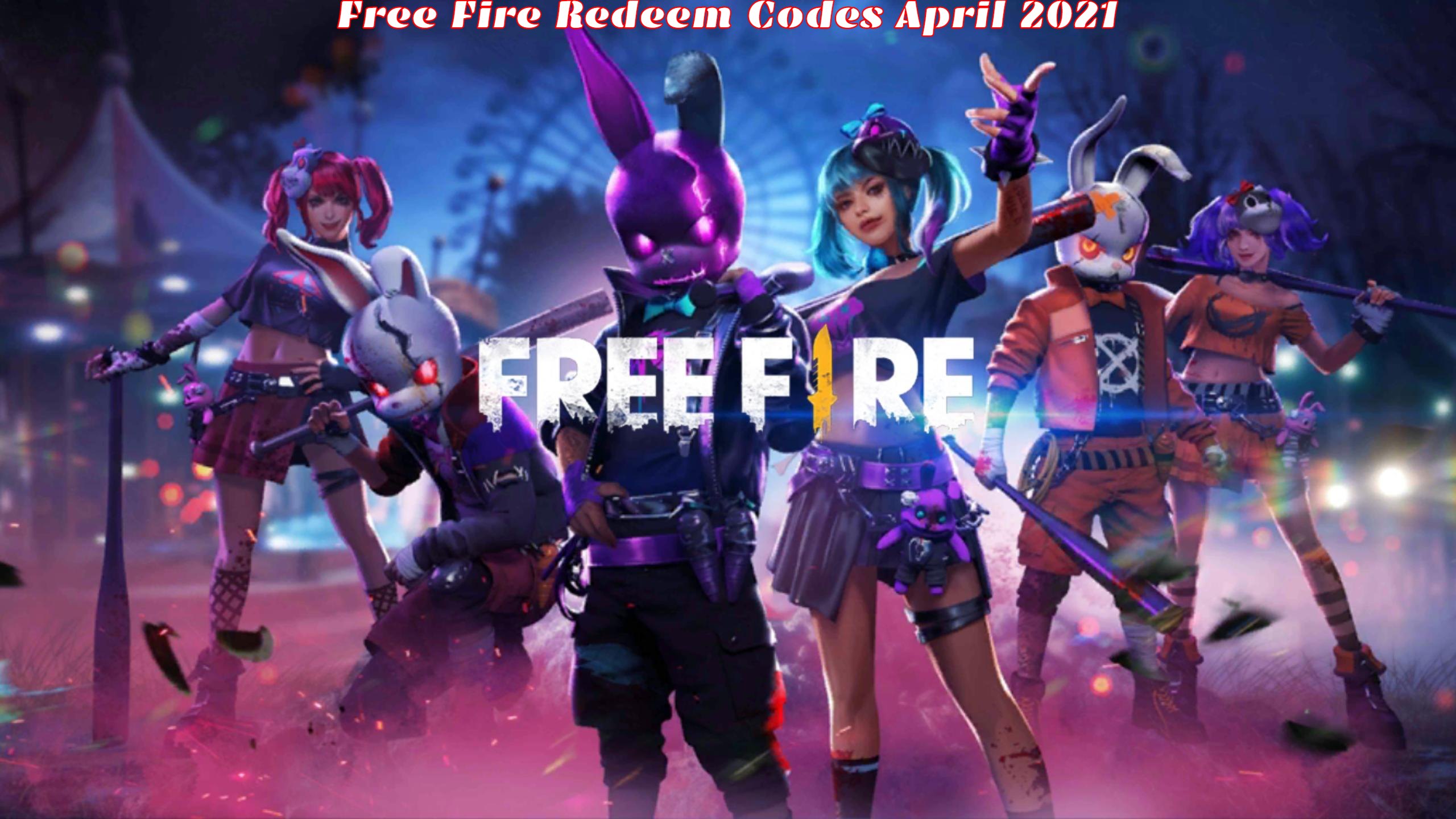 Free Fire Redeem Codes 14 April 2021 Brazil Server