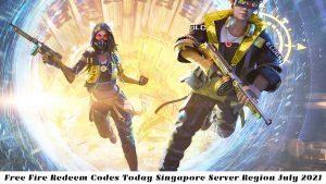 Read more about the article Free Fire Redeem Codes Today Singapore Server Region 5 July 2021