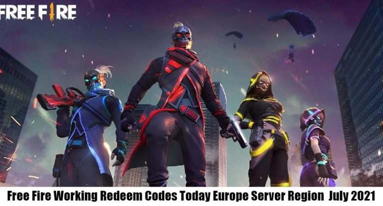 Read more about the article Free Fire Working Redeem Codes Today Europe Server Region 13 July 2021