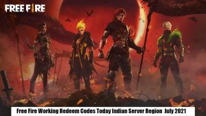 Read more about the article Free Fire Working Redeem Codes Today Indian Server Region 26 July 2021