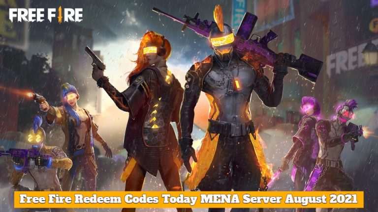 Read more about the article Free Fire Working Redeem Codes Today MENA Server Region 17 August 2021