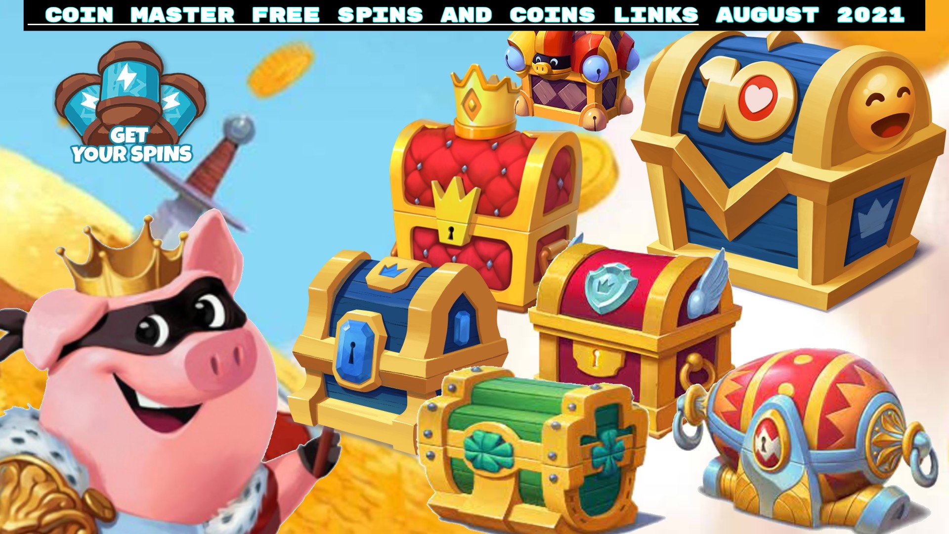 Read more about the article Coin Master free spins and coins links 14 August 2021