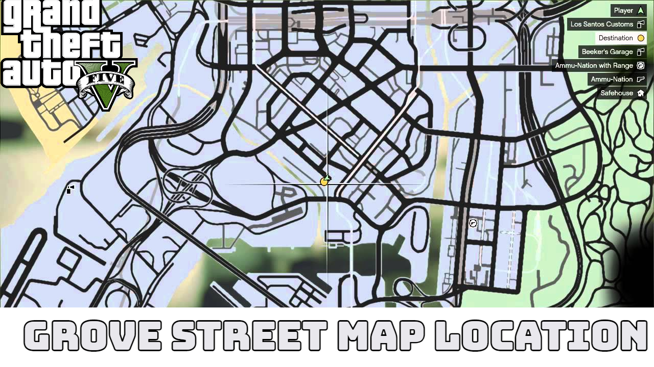 Could I find Grove Street on Grand Theft Auto V's map? - Quora