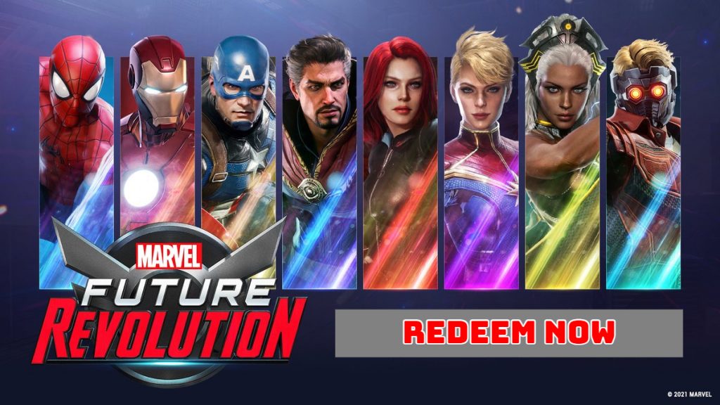 Marvel Future Revolution Redeem Codes Today 1 September 2021