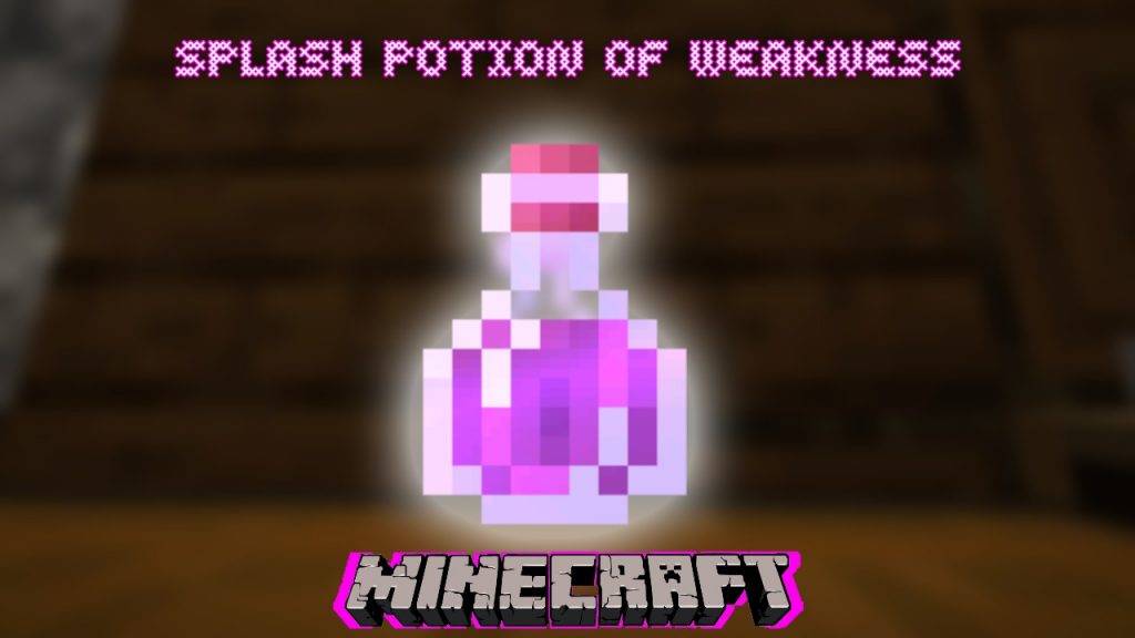 How To Make A Splash Potion Of Weakness In Minecraft 1.19