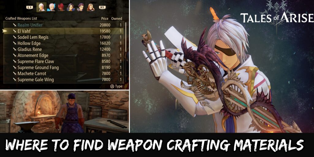 tales of arise weapon crafting materials featured image 1 scaled