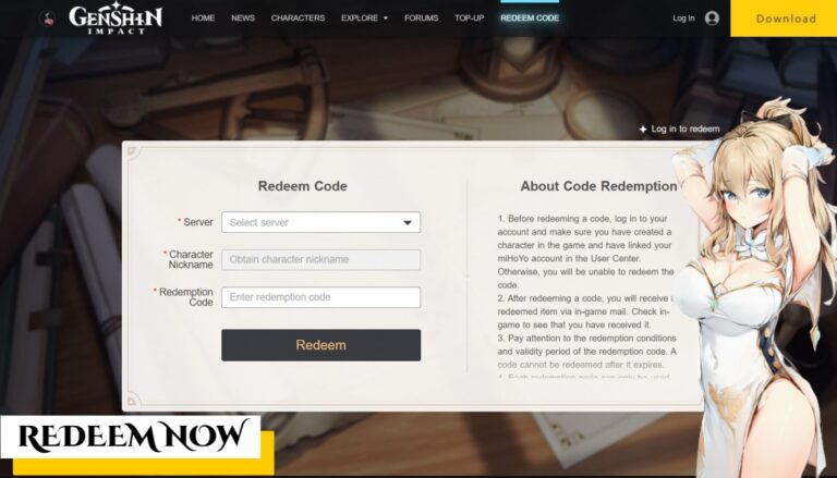Read more about the article Genshin Impact Redeem Codes Today 30 December 2021