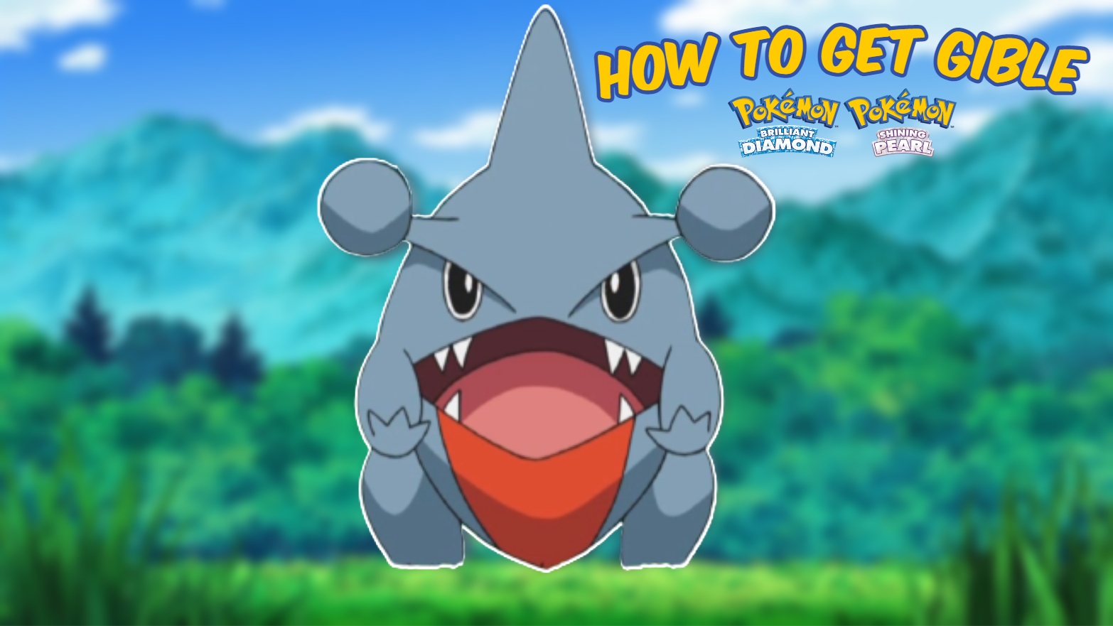 How To Get Gible In Pokemon Brilliant Diamond Shining Pearl