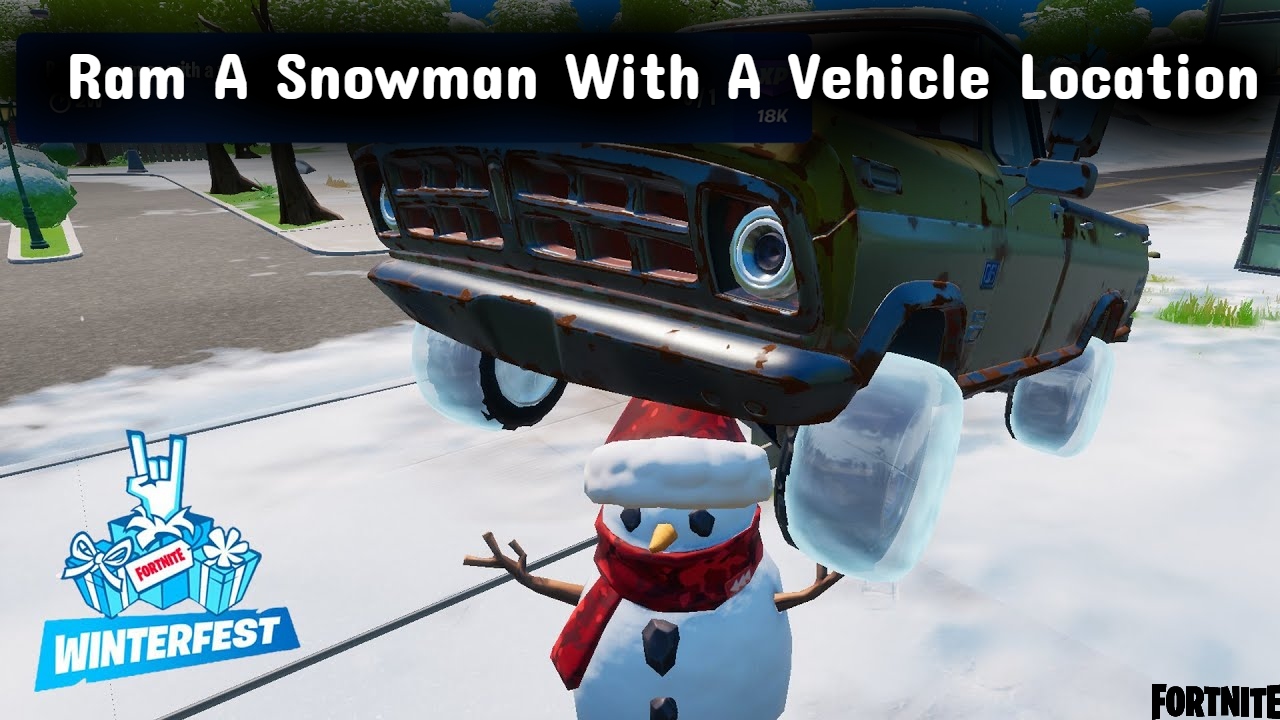 Read more about the article Ram A Snowman With A Vehicle Location In Fortnite