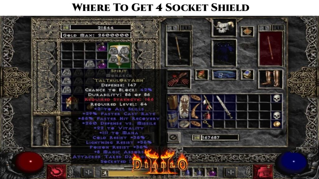 Where To Get 4 Socket Shield In Diablo 2