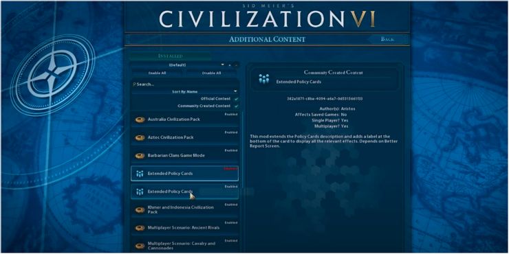 How To Install Mods On CIV6 Epic Games Store
