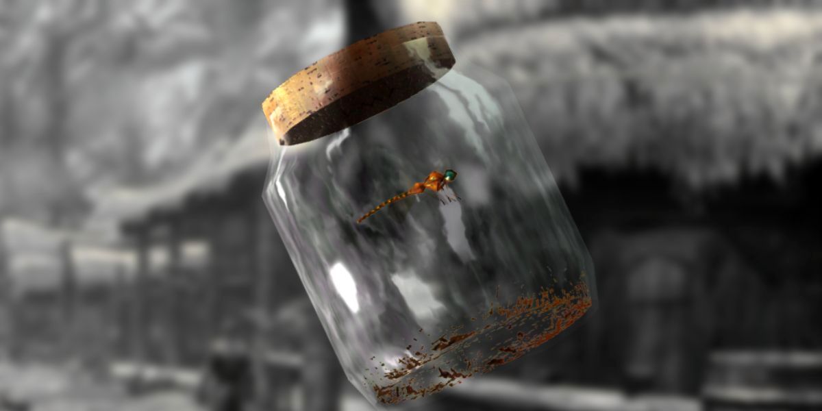 Skyrim Every Insect Jar Location Guide Dragonfly In A Jar