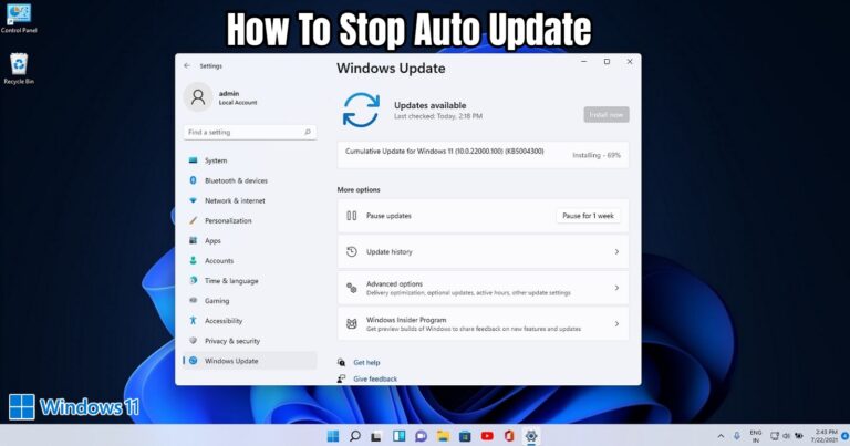 Read more about the article How To Stop Auto Update In Windows 11