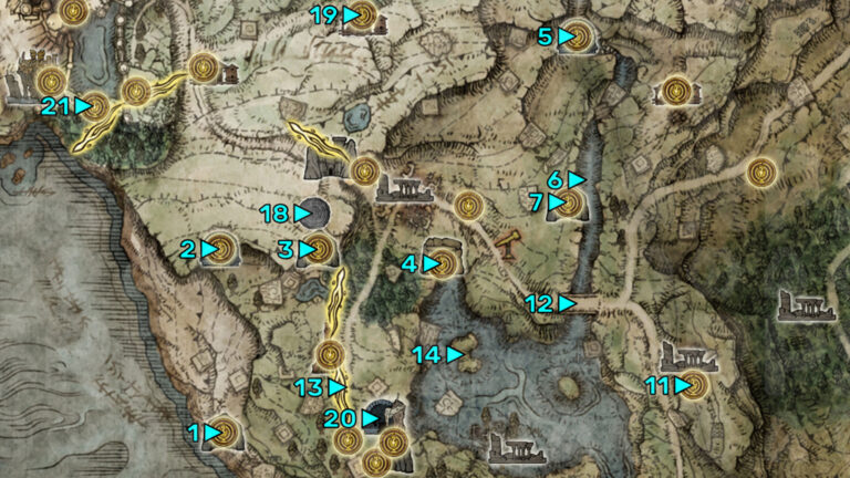 All Liurnia Dungeons Locations In Elden Ring   Elden Ring Map Bit 2 768x432 