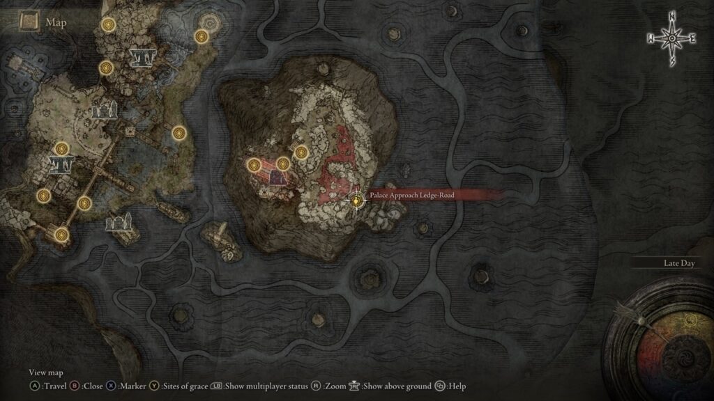 Elden Ring Endgame Rune Farming Location Map