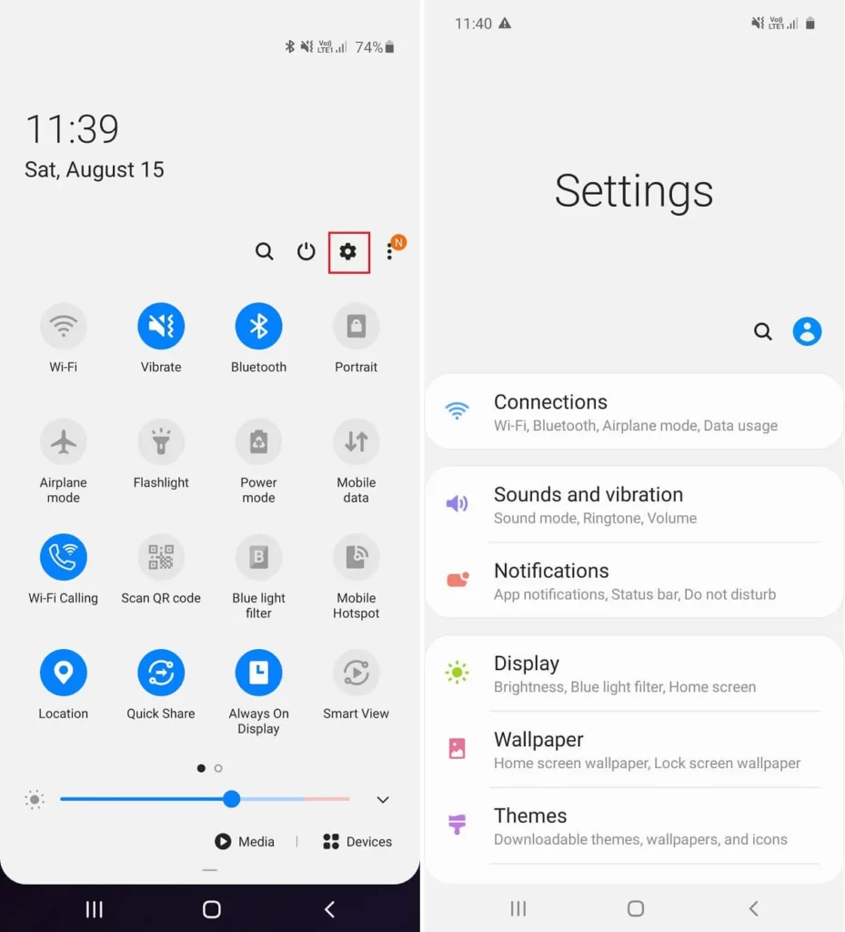 How to Go to the Android Settings Menu