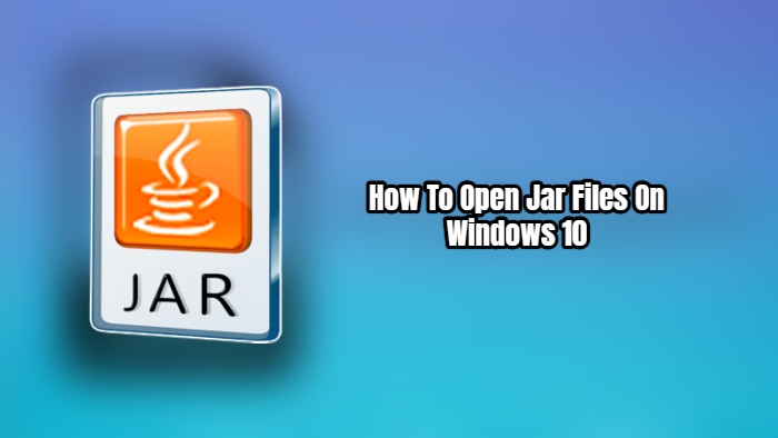 How to Open a JAR File 1