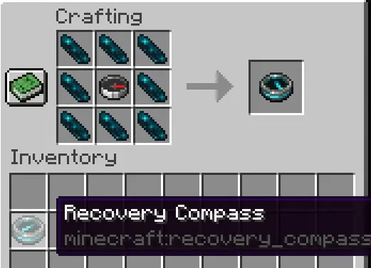 Recovery Compass Crafting Recipe 1