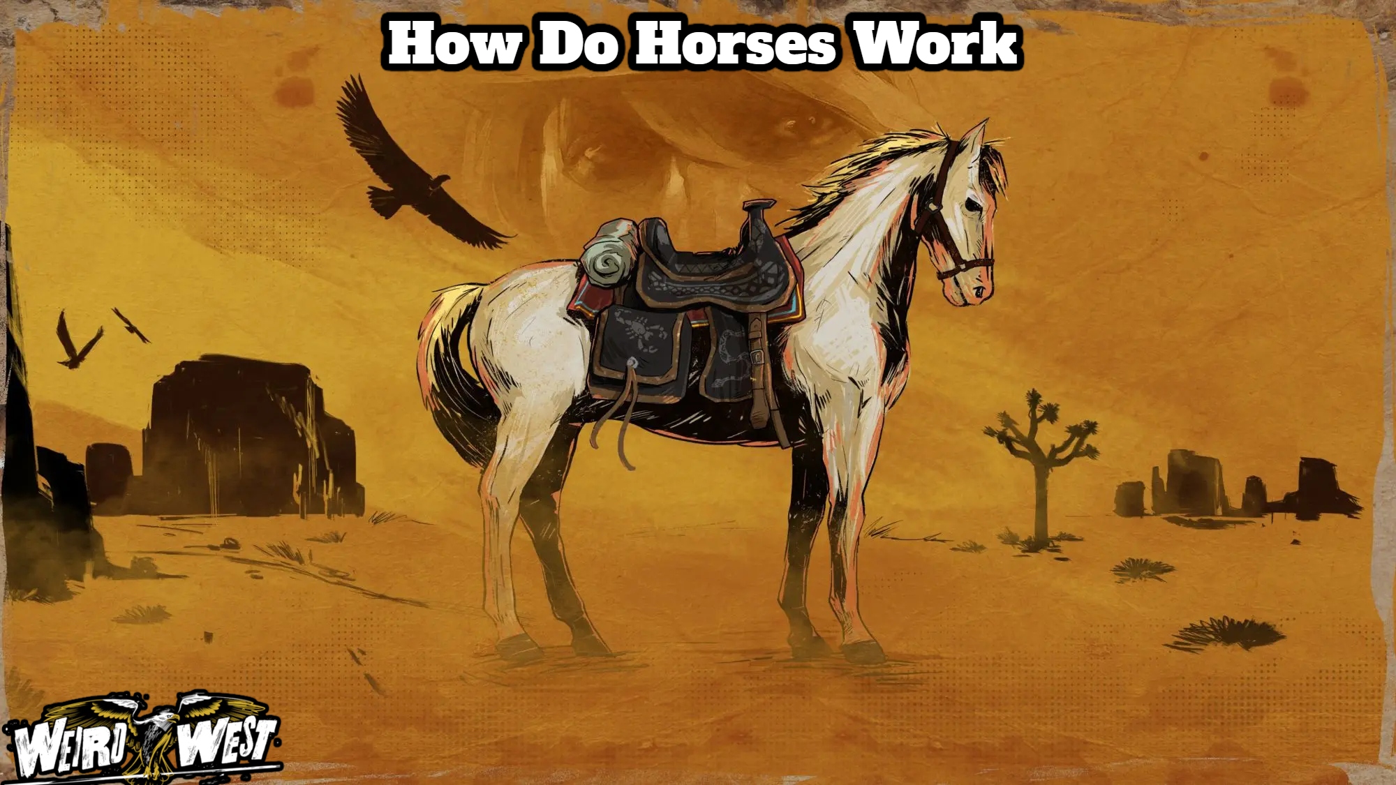 Weird West Lone Horse Art