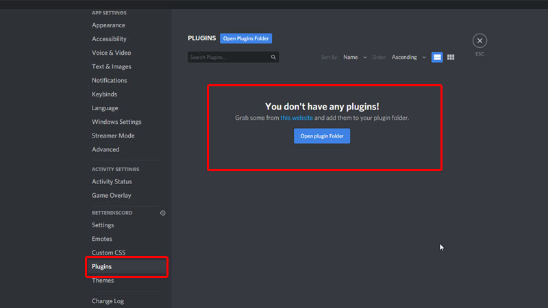 better discord plugin folder