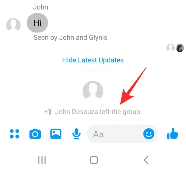 how to leave a group chat in messenger