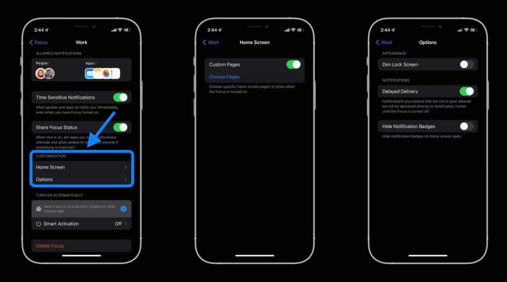 how to use iphone focus setup process 3