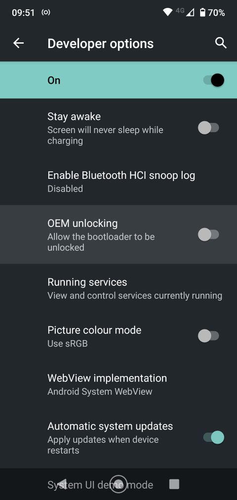 turn on oem unlocking