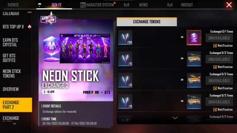 Where To Get Bts Crystals In Free Fire