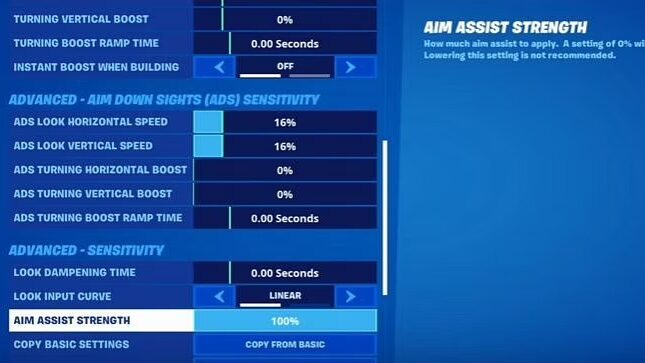 How To Turn On Aim Assist In Fortnite 2022