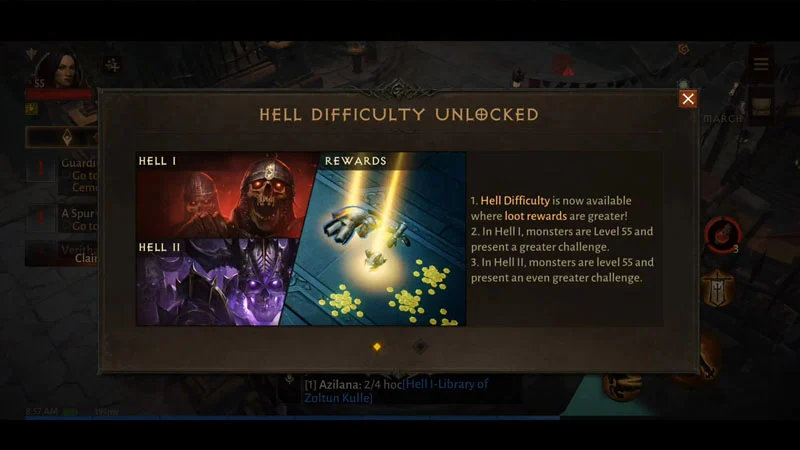 Diablo Immortal Hell Difficulty