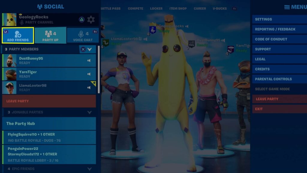 How To Add Playstation Friends On Fortnite PC