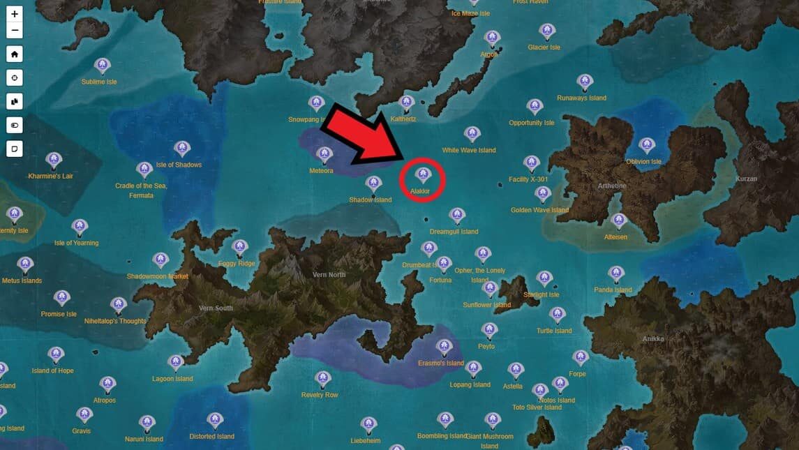 Арк лост айленд карта ресурсов