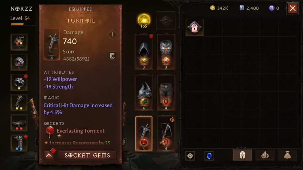 diablo immortal legendary gear