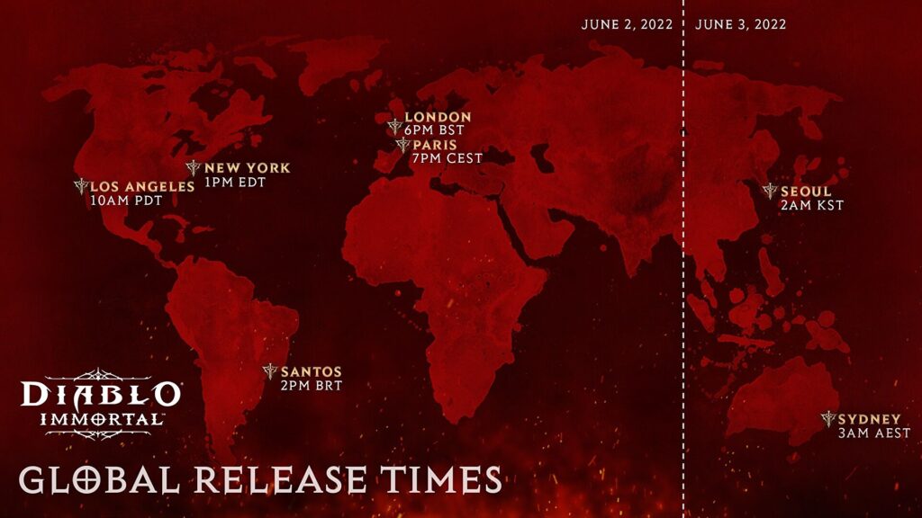 diablo immortal release time graphic