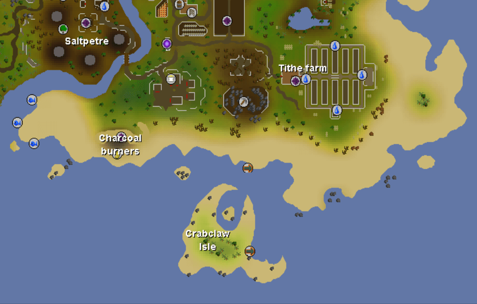 sand crab island map