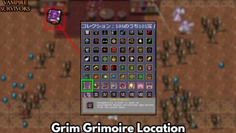 Read more about the article Grim Grimoire Location In Vampire Survivors