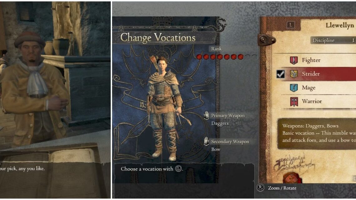 How To Change Vocation In Dragon's Dogma