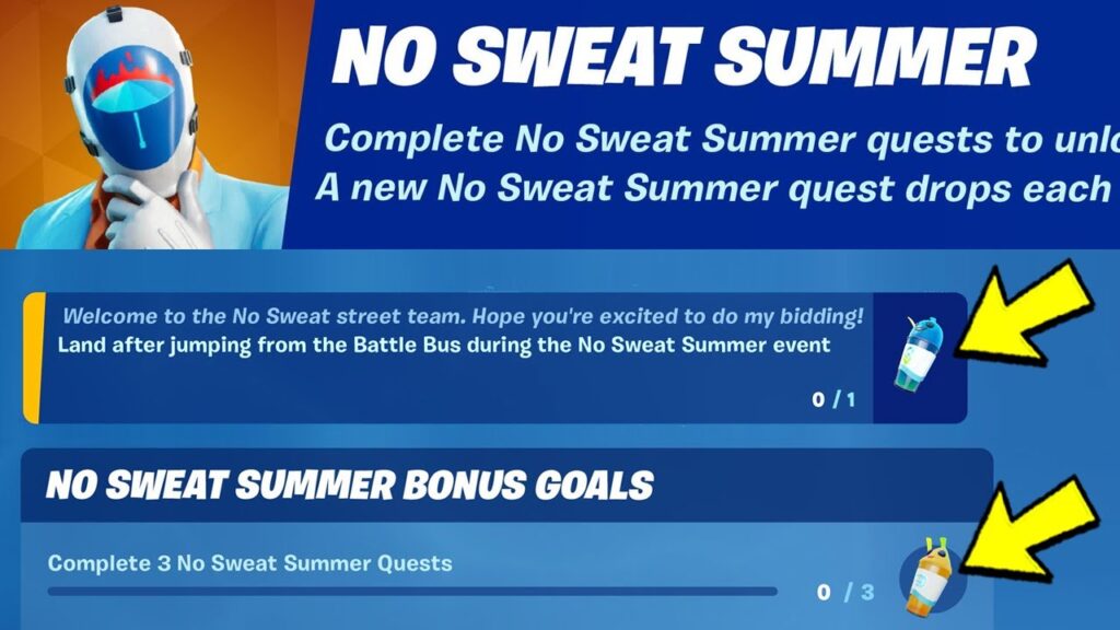 How To Complete The No Sweat Summer Quests In Fortnite