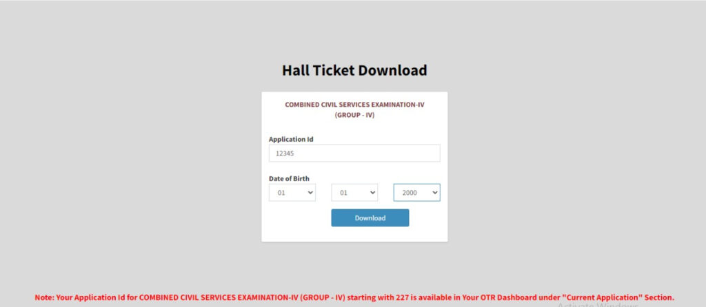 How To Download TNPSC Hall Ticket 2022 Group 4