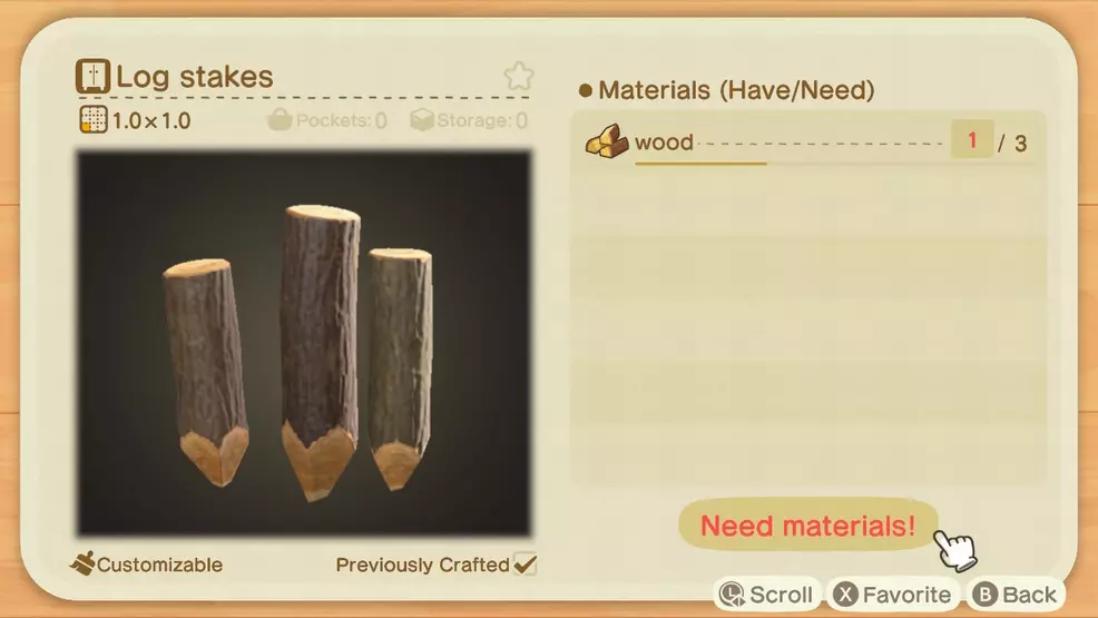 How To Get Log Stakes Recipe In Animal Crossing New Horizons