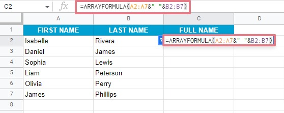 How To Use Array In Google Sheets