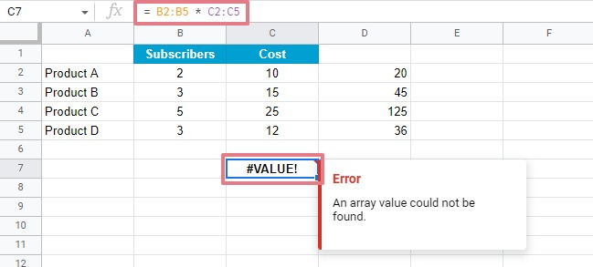 How To Use Array In Google Sheets