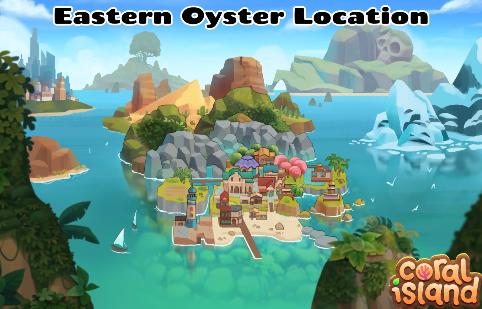 Eastern Oyster Location In Coral Island