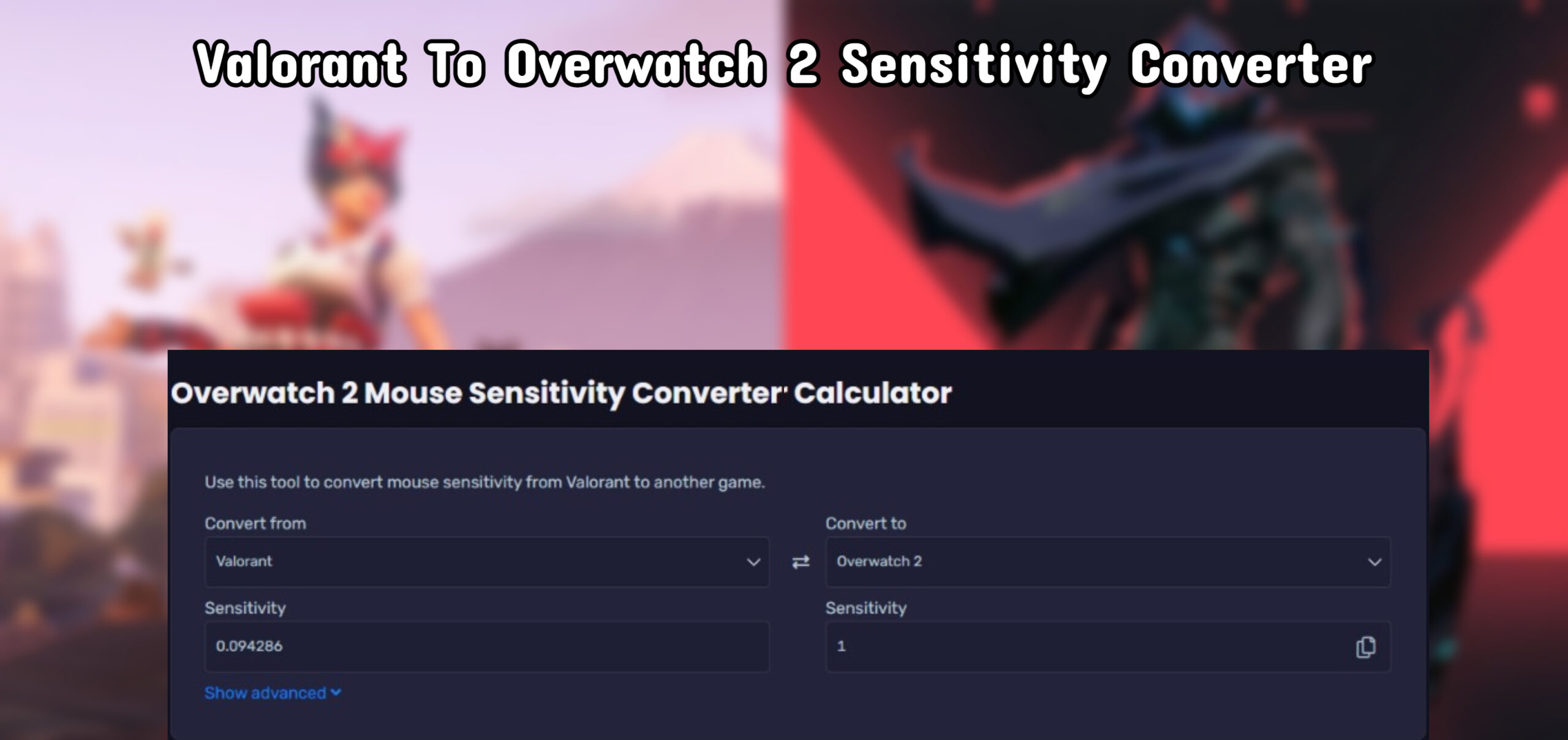 You are currently viewing Valorant To Overwatch 2 Sensitivity Converter