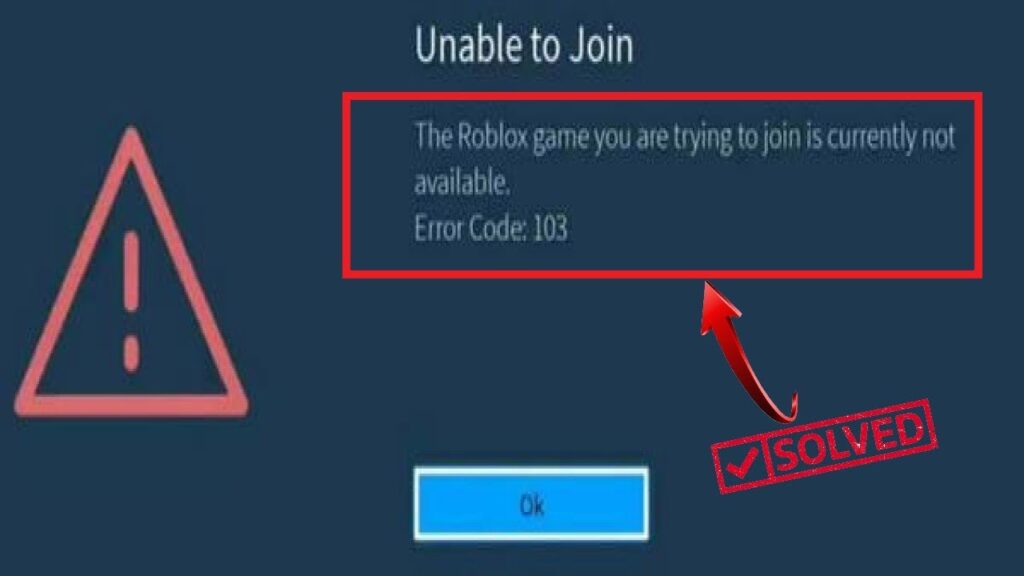 How To Fix Error Code 103 On Roblox