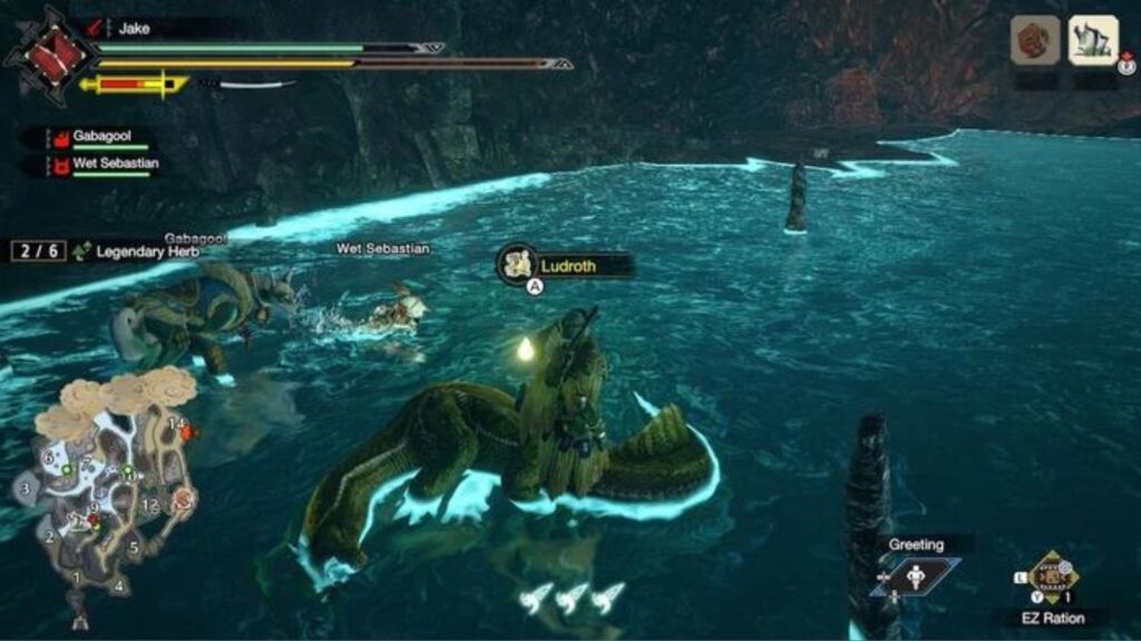 Location for the immature sponge in Monster Hunter: Rise