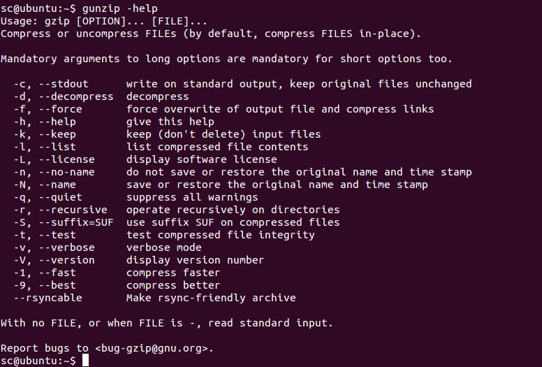 How To Zip A File In Linux Using Gzip